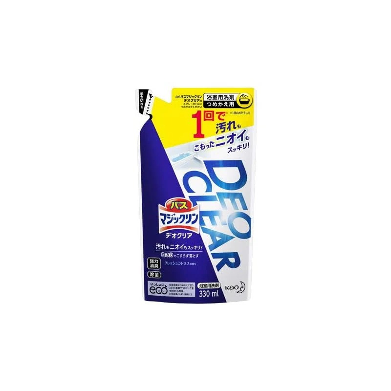 【即納】花王 バスマジックリン 泡立ちスプレー デオクリア 詰め替え ３３０ｍｌ【３個セット】