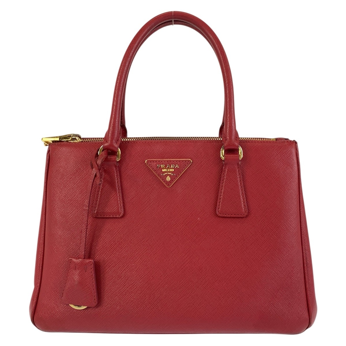 サフィアーノ ガレリア レッド ゴールド金具 レザー ハンドバッグ トートバッグ レディース 503954