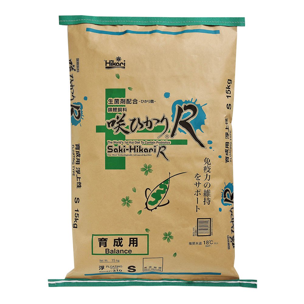鯉の餌　咲ひかりＲ　育成用　浮上　Ｓ　１５ｋｇ　錦鯉　餌　飼料　ＣＲＣ10―41―70―10―00