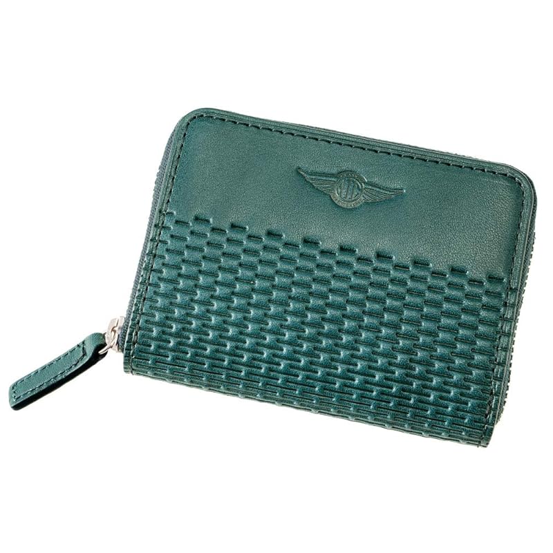 [ノイインテレッセ] Neu Interesse ランゲ 小銭入れ コインケース ラウンドファスナー 革 レザー 栃木レザー 父の日 メンズ ギフト プレゼント 誕生日 彼氏 ネイビー×ナチュラル 3