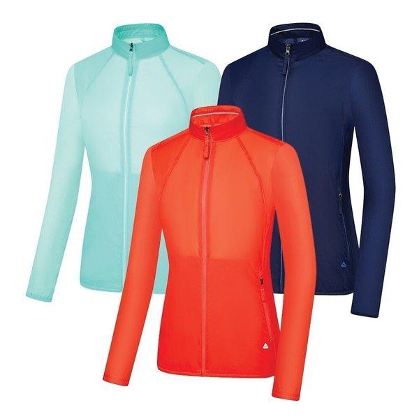 スパンティック女性KSJ0644Wウィンドブレーカーパンチング通気性速乾軽量女性登山ジャケット