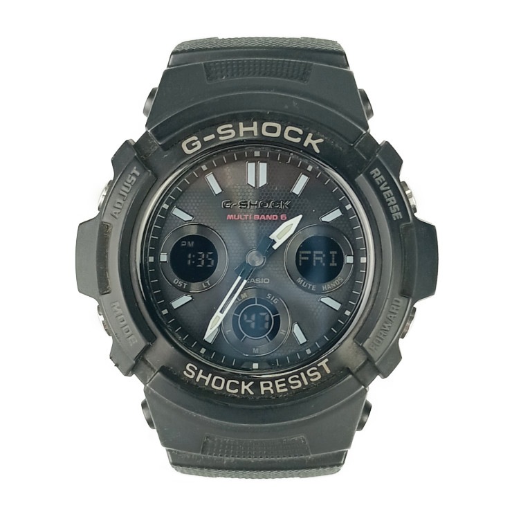 CASIO カシオ 腕時計 G-SHOCK Gショック AWG-M100SBC-1AJF ブラック 樹脂 ステンレス メンズ アナデジ ソーラー電波【本物保証】