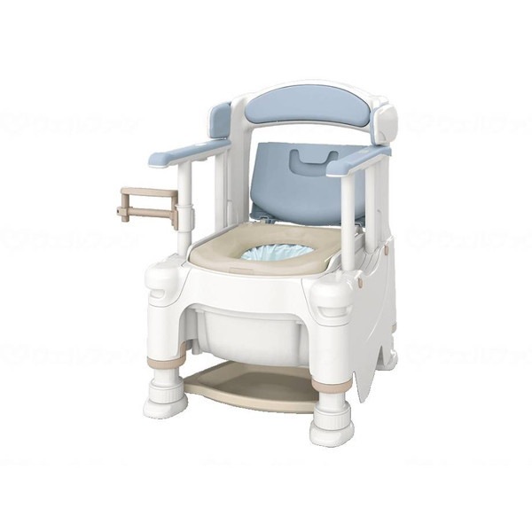 アロン化成 ポータブルトイレFX-30 らくゾウくん 自動ラップ ミストブルー ソフト脱臭 532-977 メーカー直送