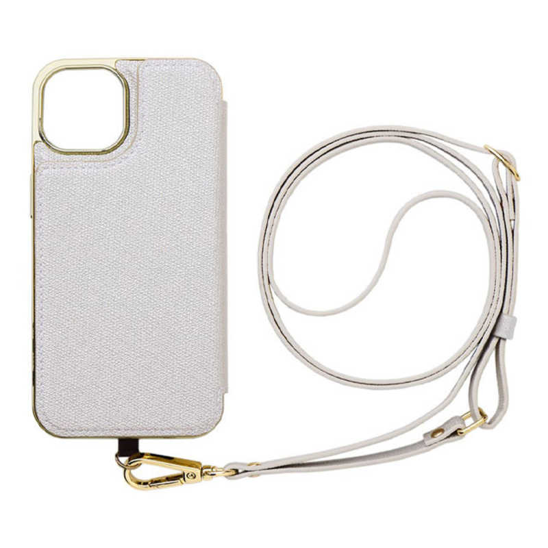 CCCフロンティア　iPhone 14 6.1インチCross Body Case Duo white silver　MLCSIP22M2CBWS