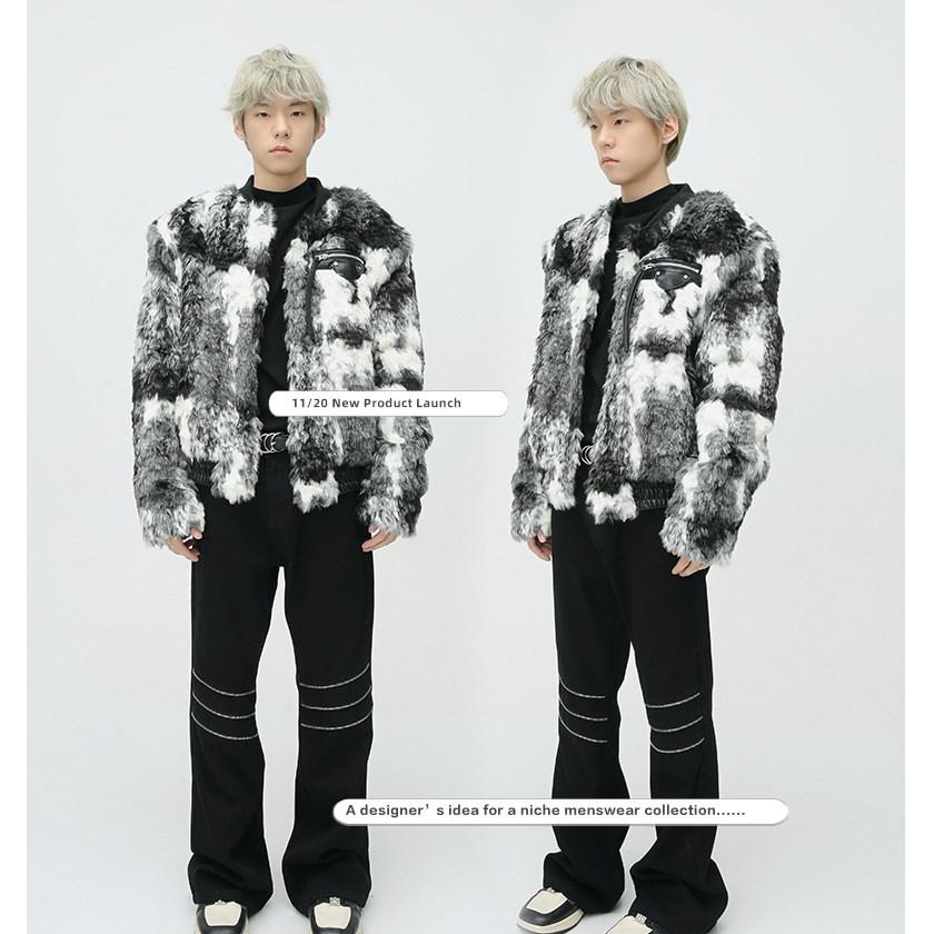 秋冬 メンズ ファーコート 毛皮コート 防寒防風 ショート丈 ファージャケット　フェイクファー メンズコート 通勤　メンズアウター　ジャケット　暖かい