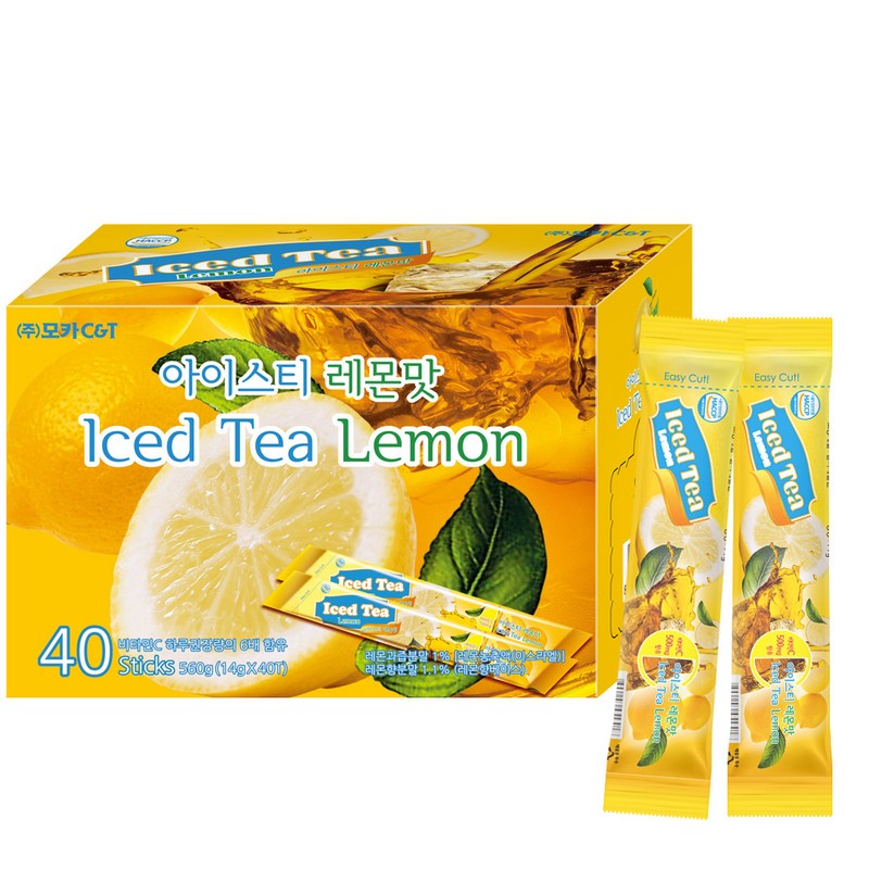 【★大感謝セール】 レモン風味のアイスティー粉末14g40個 韓国茶 / 韓国茶