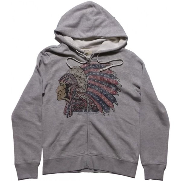 LA直輸入 デニム＆サプライ メンズ プリント スウェットパーカ グレー print sweat parka ラルフ 007