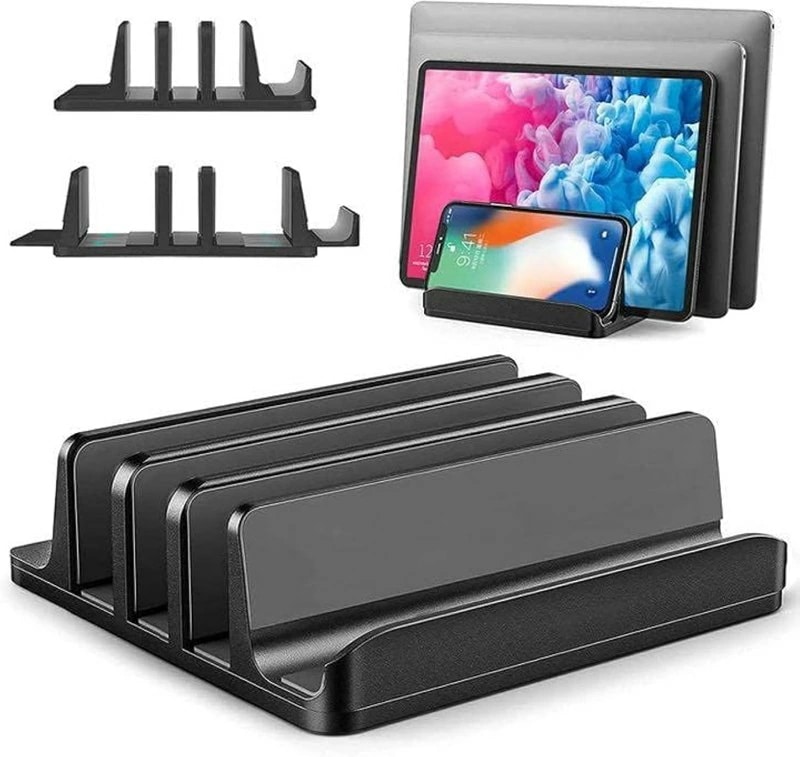 4台収納 ホルダー 調節可能 ノートパソコン スタンド 縦置き 7,691円