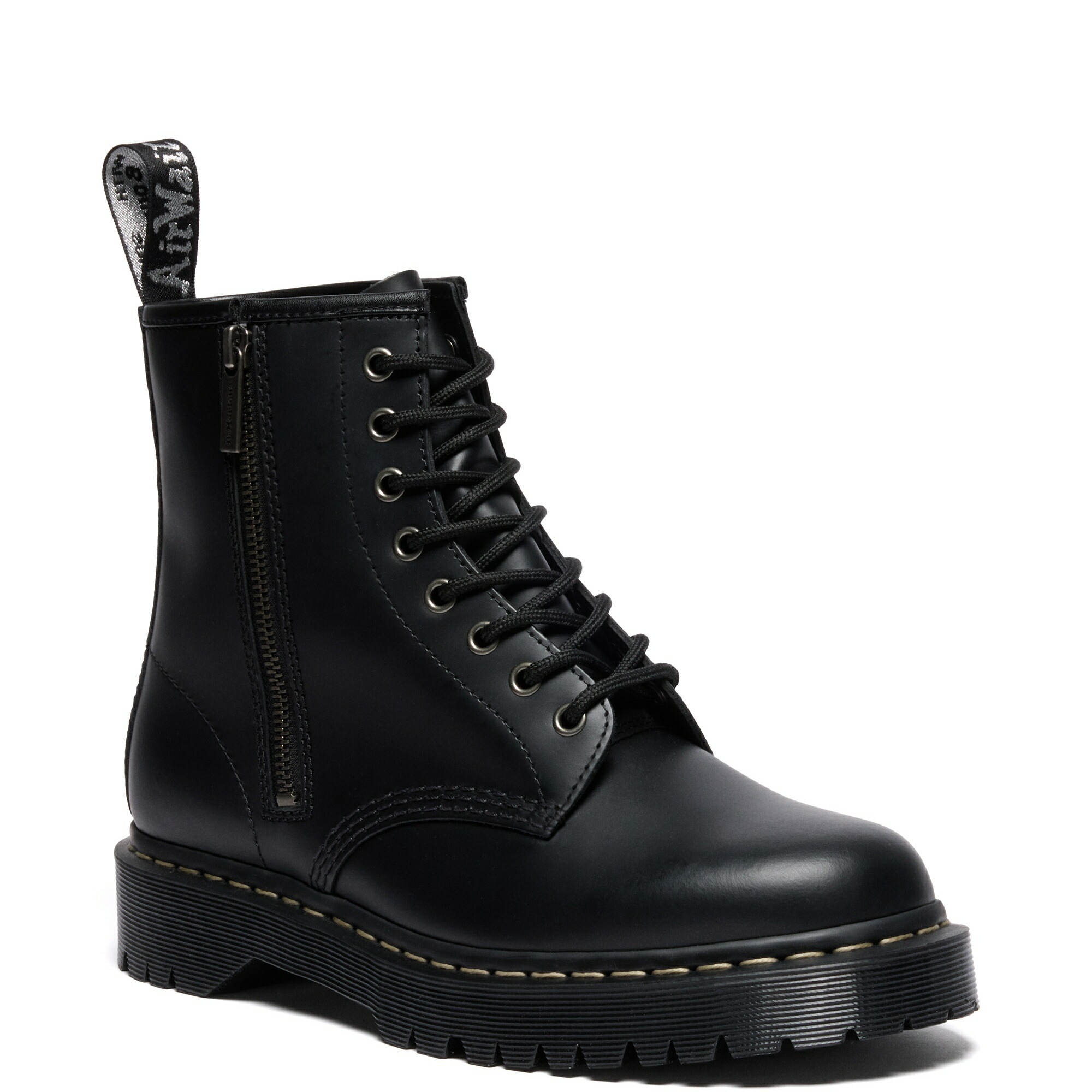 【公式】1460 ZIP グレーステッチ BEX 8 ホール ブーツ ユニセックス レディース メンズ BLACK 42939001