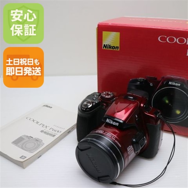 美品 COOLPIX P600 レッド デジカメ ニコン 112