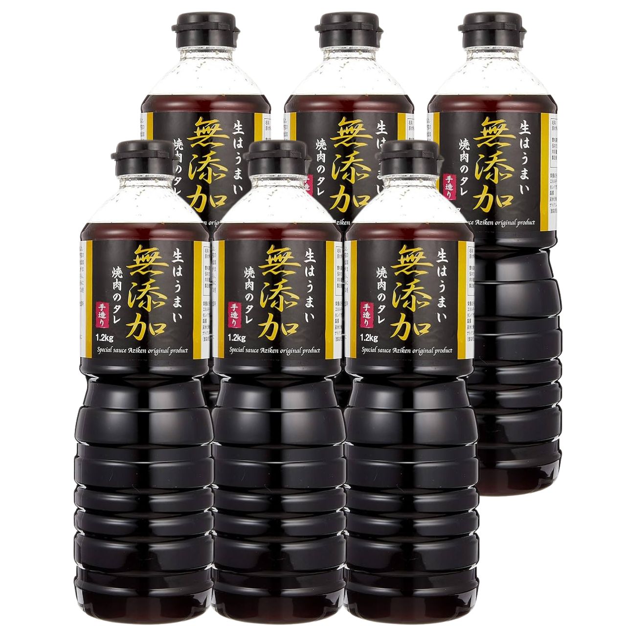 味研 焼肉のたれ 無添加仕立て 1.2kg 6個 化学調味料 合成保存料 着色料不使用 焼肉 タレ 万能調味料 濃厚 焼肉のタレ 焼き肉用 ボトル 手作り風 こだわり