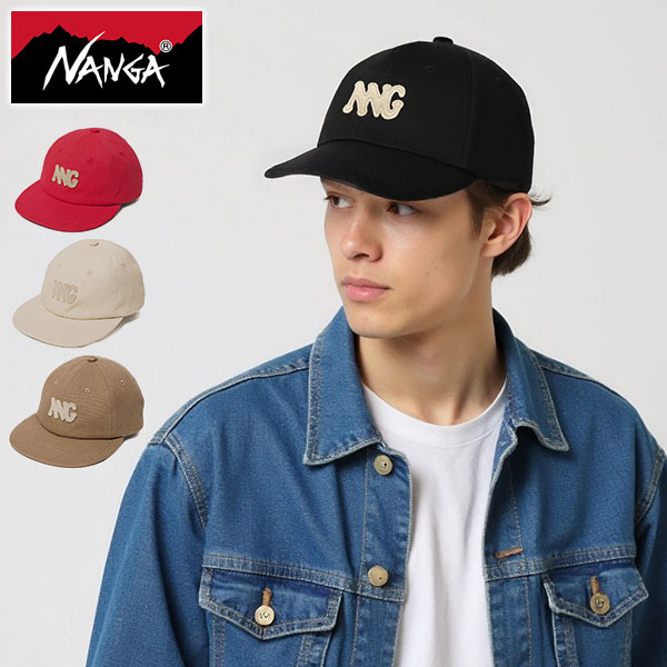 メンズ レディース 深め サイズ調整 コットン100% 綿 シンプル ベースボール 6パネル スポーティー CANVAS NNG LOGO CAP N2502-3A204A