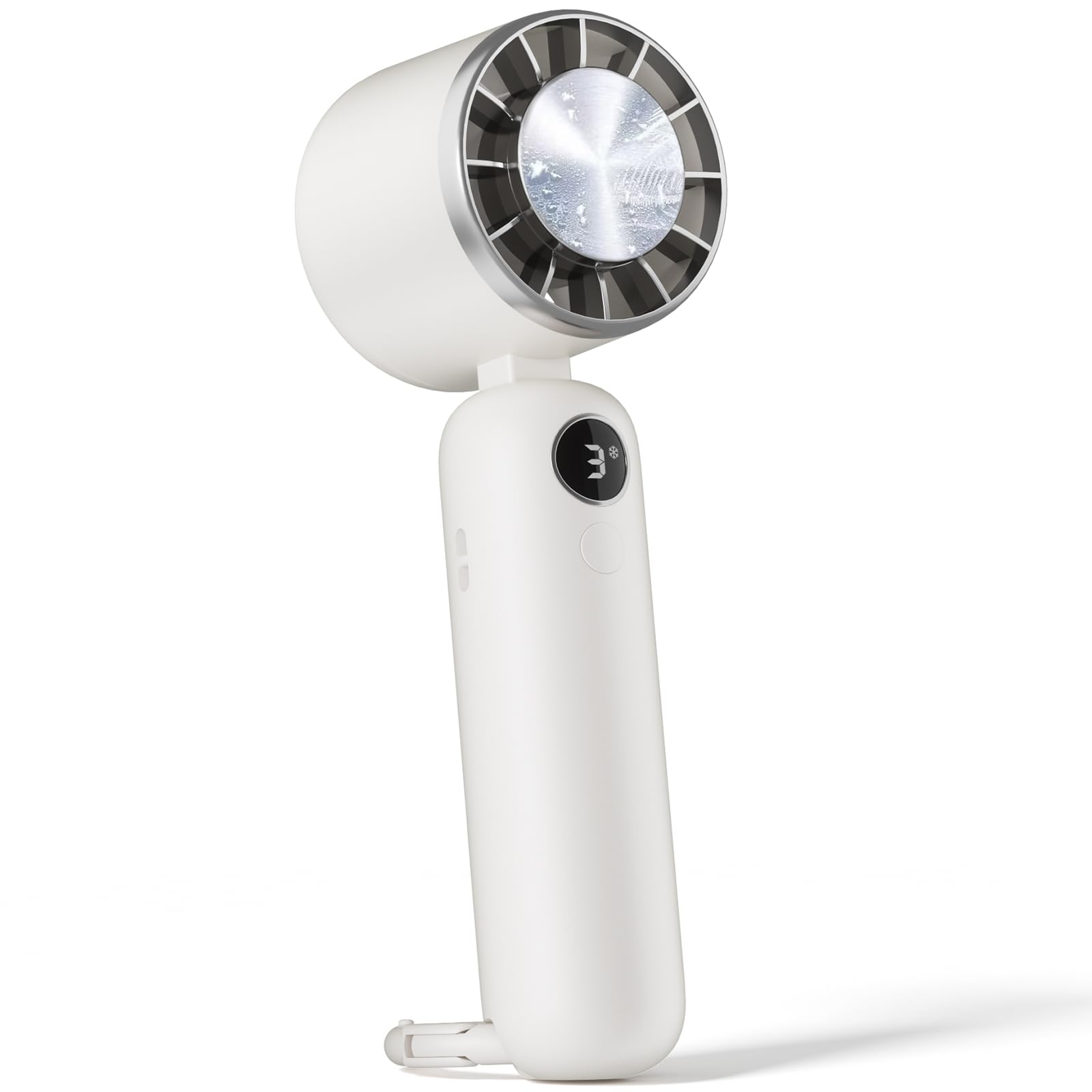 全国送料無料 【2025新登場 瞬間冷却】SHISHAMO ハンディファン 冷却プレート付き 携帯扇風機 5000mAh大容量電池 長時間連続使用 3段階風量調節 強風 静音 LEDディスプレイ 手持