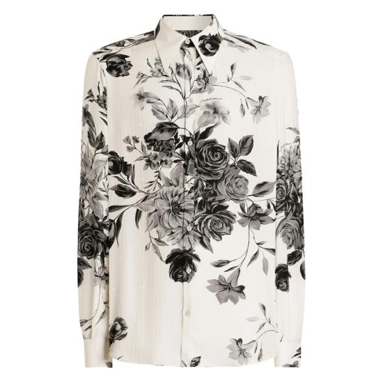 DOLCE & GABBANA Men Shirts G5NP9T IS1Z0 HK5SP WHITE BLACK