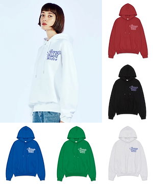 ★AMES-WORLDWIDE★SIGNATURE LOGO HOODIE WHITE★正規品/人気 AMESーWORLDWIDE パーカー A'GEM/9 × .kom 「AMESWORLDWIDE