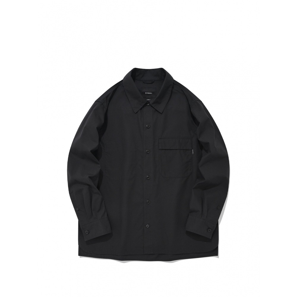 COVERNAT 23SS オーバーフィットフラップポケットシャツジャケットチャコール