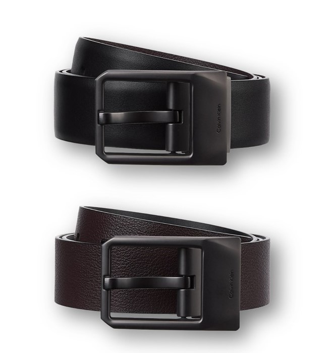 Mens CKJ Reversible Faceted Belt 35mm (4D7002G-TPP)