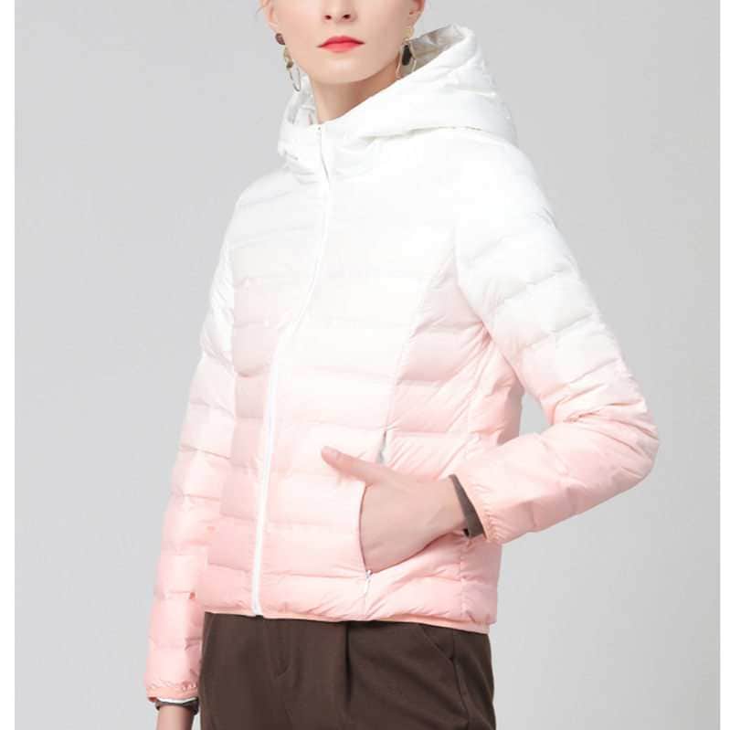 ダウンジャケット レディース 厚手 ダウンパーカー レディースダウン 春秋冬 中綿ジャケット 大きいサイズ ウルトラダウンパーカー ショート丈 美シルエット 無地 シンプル 冬 パープル 女の子 ブラ