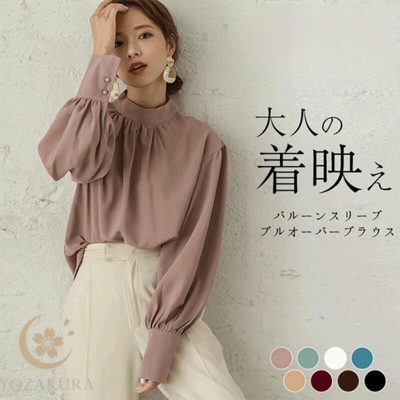 お手入れ簡単シャツブラウス 春夏秋