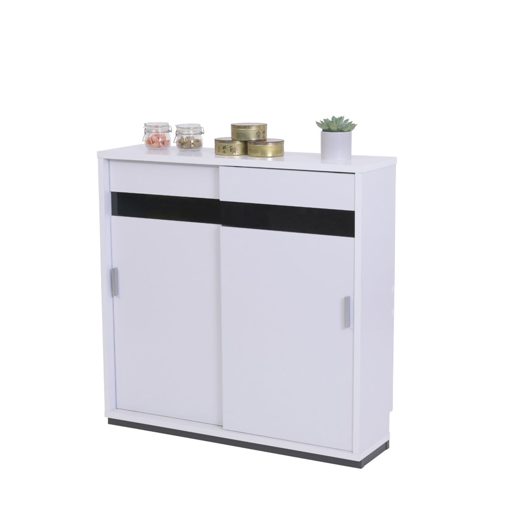 JK-PLAN(ジェイケイ・プラン) FRM-0127-WH 薄型 カウンター下収納ラック 幅80.5（WH） FRM0127WH