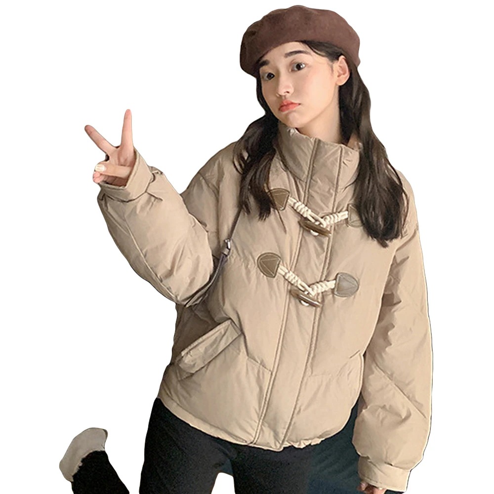 [最安値挑戦]！冬服 暖かい 保温 ジャケット 防寒 アウター 秋冬 ブルゾン スタンドカラー ショート丈 中綿ジャケット エコダウン レディース ダウンジャケット