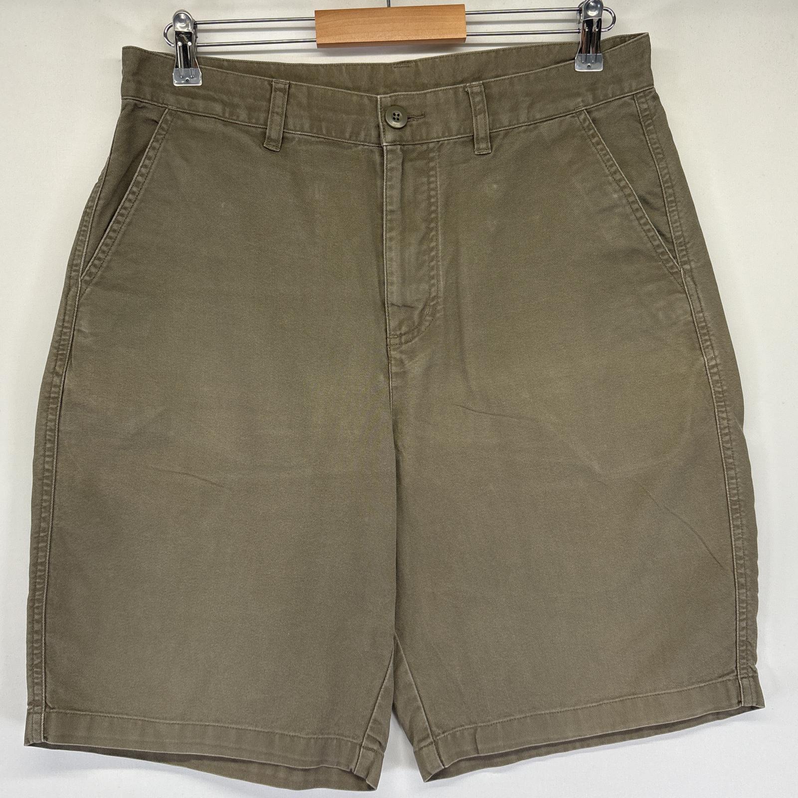 古着 ショートパンツ ダック ワンポイントロゴ 半ズボン ハーフパンツ 短パン w33 ブラウン系 メンズ 4,400円