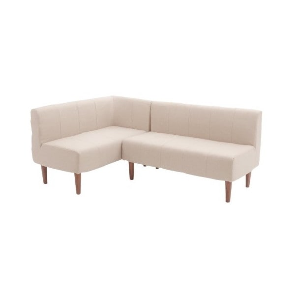 CELLUTANE ダイニングソファ 2点セット ダリアンベージュ 日本製 左コーナー+二人掛け ポケットコイル 四人掛け A1056p-W-560BE A1056p-LC-560BE メーカー直送 29,978円