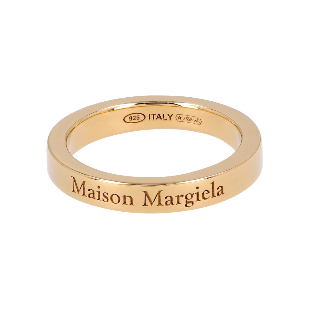 メゾン マルジェラ イングレービング ロゴ 3mm シルバー リング SM1UQ0122 P8865 102