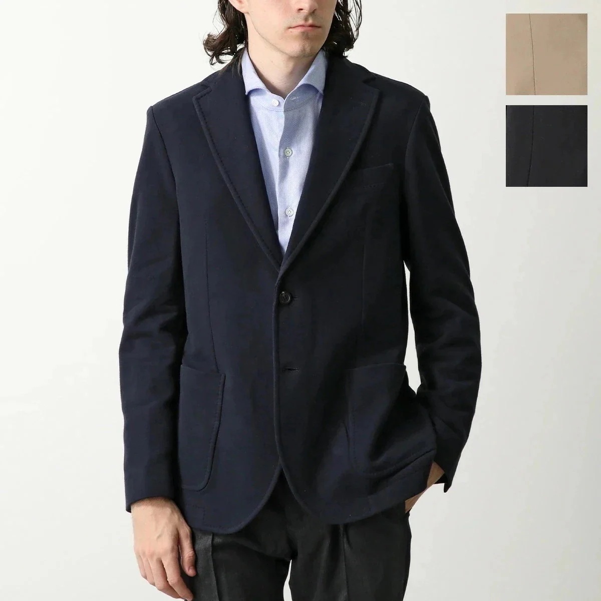 CIRCOLO 1901 チルコロ シングル2Bジャケット CN4440 メンズ ストレッチ コットン テーラード ジャージー カラー3色 【mega】