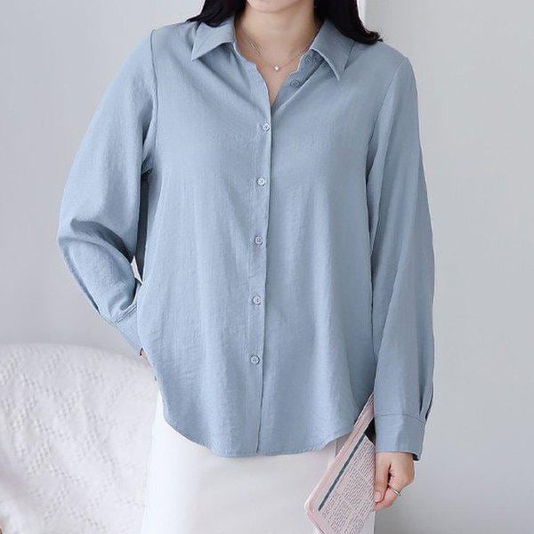 Hスタイル(SH)ピュアリングシャツ 秋 レディース 長袖 シャツ ブラウス NB ビッグサイズ