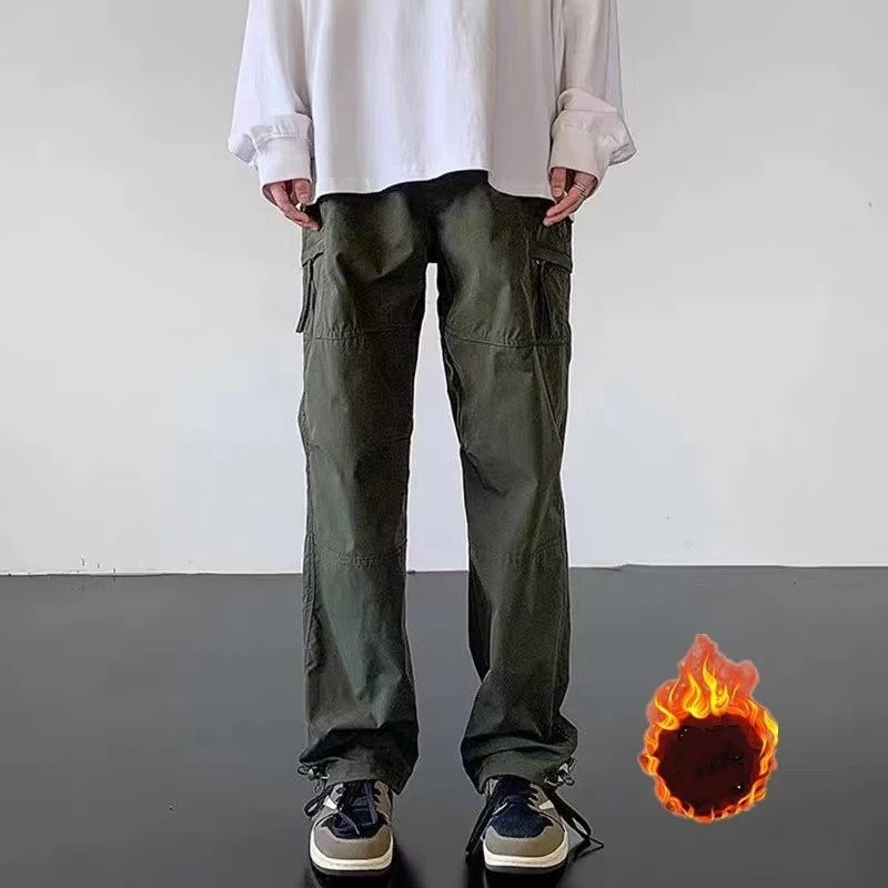 カーゴパンツメンズ裏起毛防寒対策防寒パンツカジュアルおしゃれ防水暖かい秋冬ボトムス保温アウターおしゃれロングズボン長ズボ