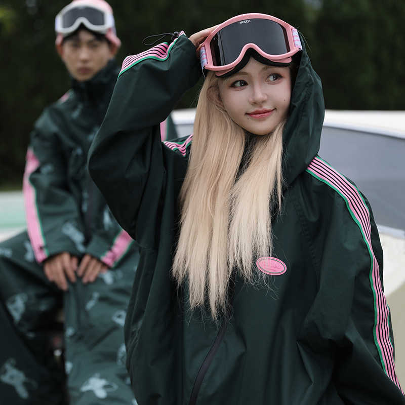 スノーボードウェア 2024 2025 上下セット レディース メンズ 防水15000 ジャケット アウター パンツ ストライプ スノボー スキーウェア スノボウェア 韓国風 防水防寒防雪保温