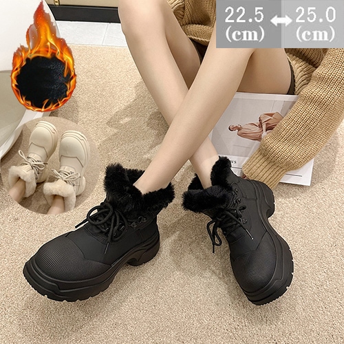 ムートンブーツ 厚底 レディース ショートブーツ スノーブーツ ウール 美脚 秋 冬 靴 裏ボア 防寒ブーツ ボアブーツ ファーブーツ 大きいサイズ 防滑 歩きやすい 履きやすい 可愛い 保暖 フワフ