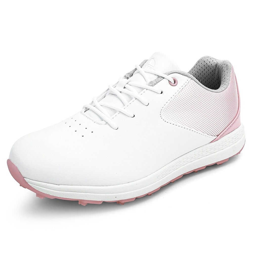 女性用ゴルフシューズ36-43ヤードPUレザーと通気布靴面滑り止めソール