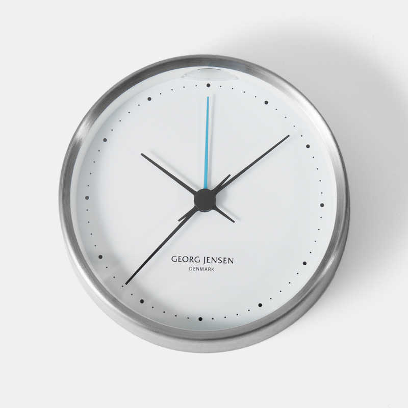 GEORGJENSEN　GEORG JENSEN ジョージ・ジェンセン 置き時計 KOPPEL コッペル テーブルクロック 10cm シルバー　3587585