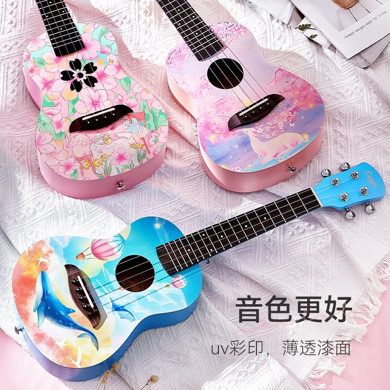 ウクレレ 23インチ 初心者 シンプル 合板ウクレレ 21インチ 小型ギター楽器 クロスボーダー