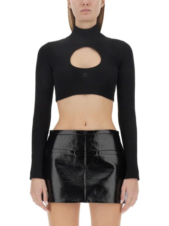 COURREGES Women Tops 423MPU122F I00019999 Black