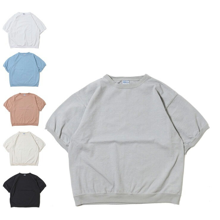 USAコットン 日本製 Tシャツ WALLA WALLA SPORT 9oz LANTERN SLEEVE TEE ワラワラスポーツ 9オンスランタンスリーブティー 040063