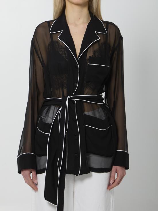 DOLCE & GABBANA Women Shirts F5U33T BLACK