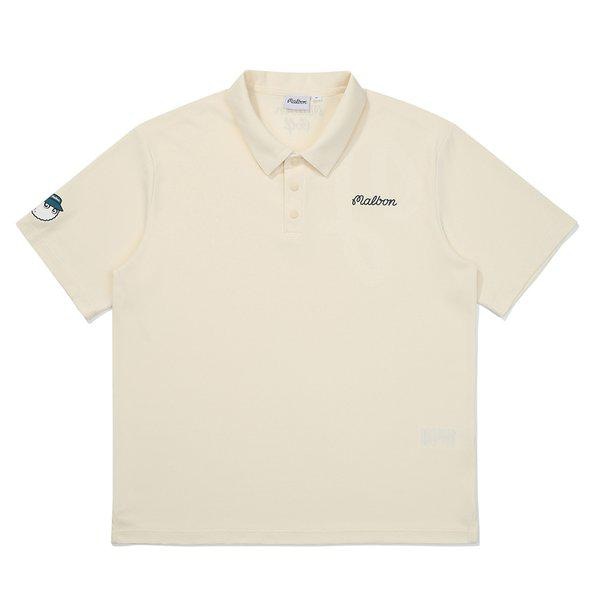 [말본 公式] M エンボス ポロシャツ CREAM (MAN)