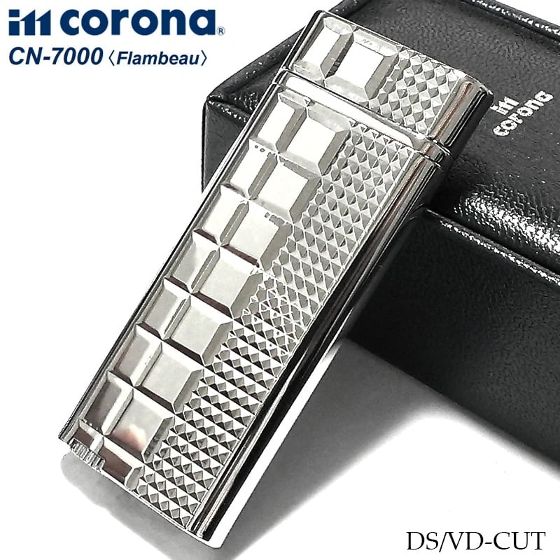 ガスライター ターボジェット ガス注入式 日本製 イムコロナ フランボー im corona Flambeau DS/VD-CUT シルバー おしゃれ レディース かっこいい メンズ 喫煙具 ギフト