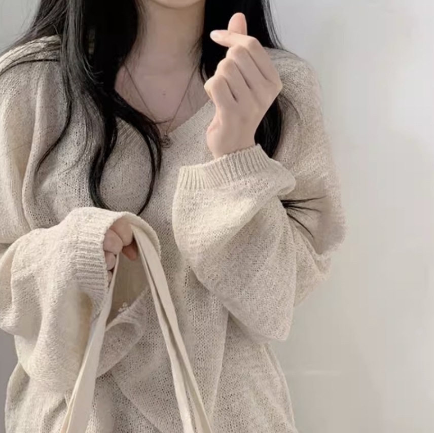 トップス ニットソー セーター ミモレ丈 長袖 萌え袖 オーバーサイズ かわいい きれいめ シンプル カジュアル 大人 上品 おしゃれ かっこいい 女子 こなれ感 ルーズ 個性的 クール モード系