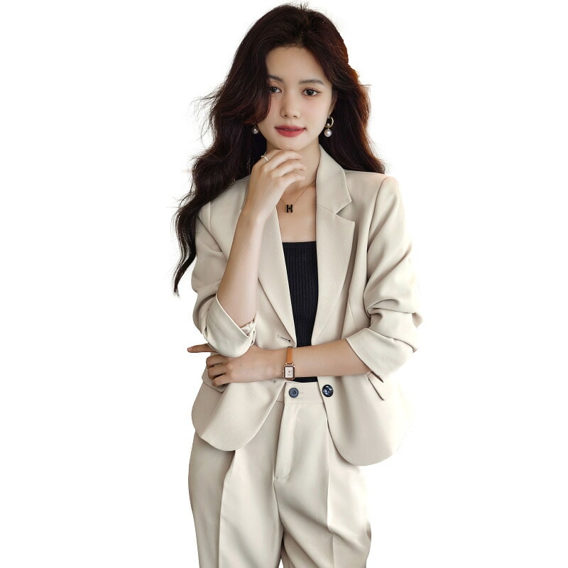 職業用 スーツ レディース 小柄 秋 新作 ファッション おしゃれ 高級感 カジュアル