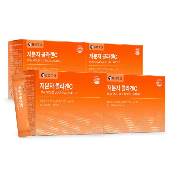 低分子フィッシュコラーゲン ビタミンC ヒアルロン酸 乳酸菌 30包 4箱 4,655円