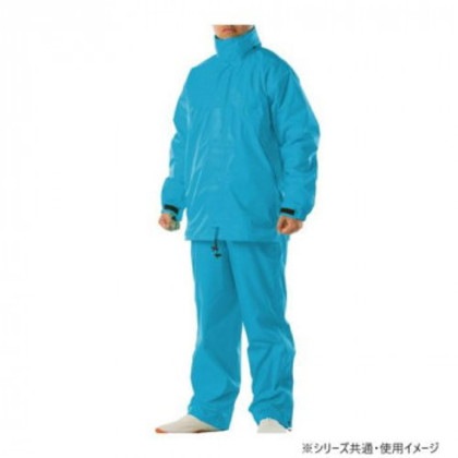 コヤナギ 透湿防水 レインスーツ リグフットII 9350 ターコイズブルー L