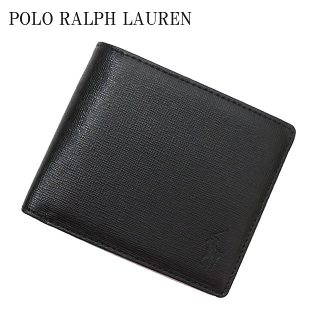ポロ ラルフローレン POLO RALPH LAUREN WALLET ウォレット 財布 札入れ 二つ折り 小銭入れ BLACK 272-000189-011