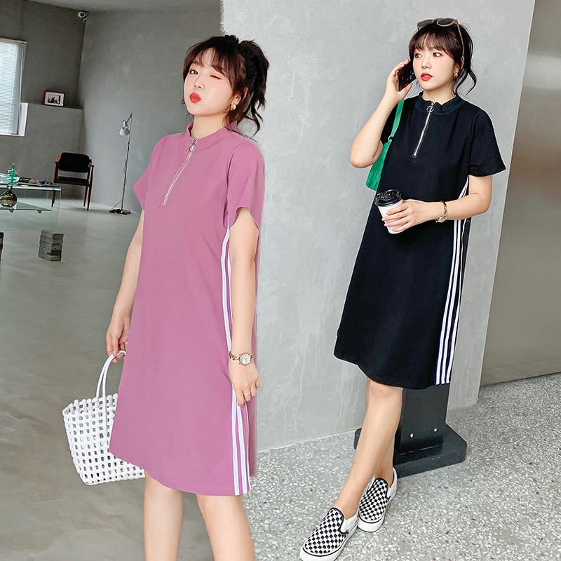 ワンピース 大きいサイズ 半袖 春夏 韓国 妊婦 マタニティ ゆったり きれいめ 3l 4xl 5l