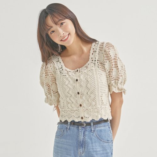 [韓国直送] Crosshe Square Neck Cardigan（2colors）_RMCKB37RQ3