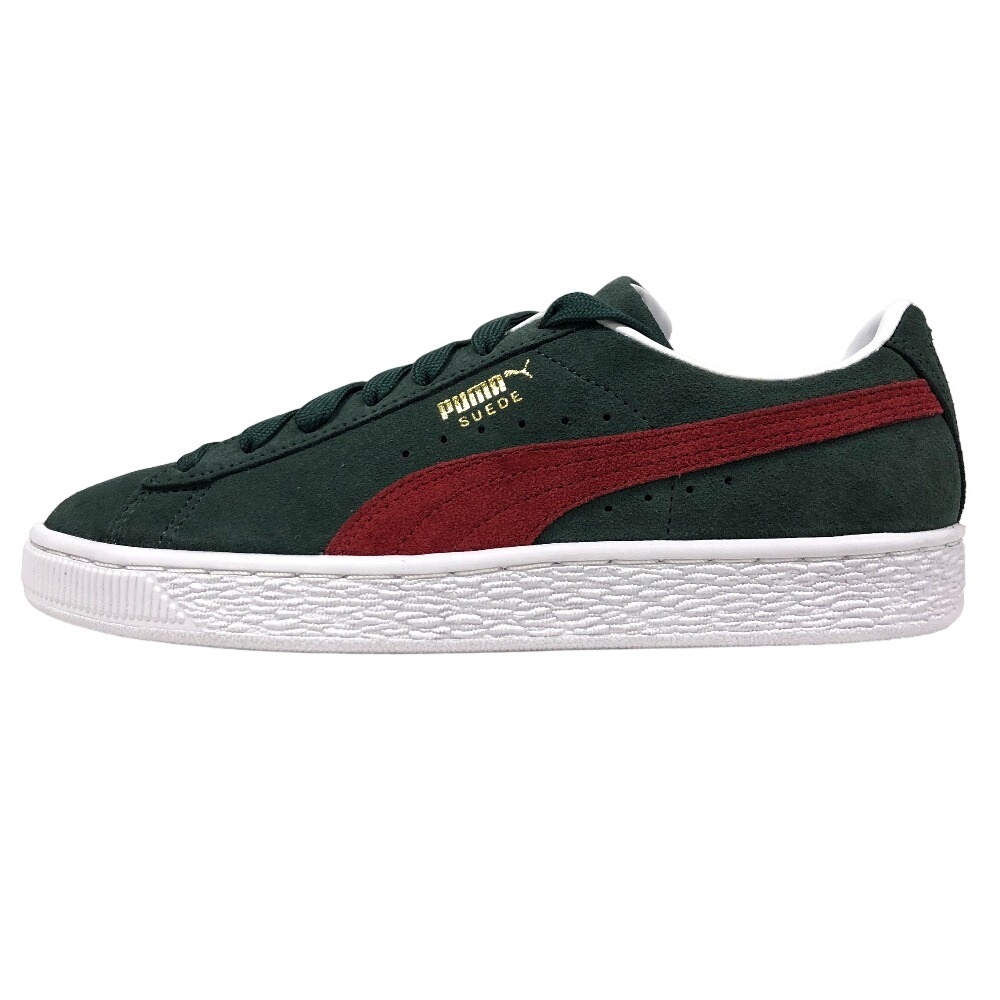 374915 スウェードクラシックXXI GREEN GABLES-INTENSE RED-PUM スニーカー グリーン レディース ブランド