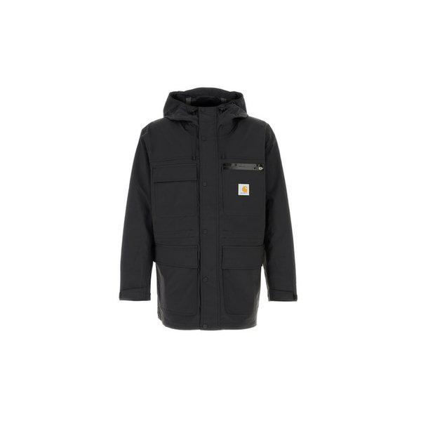 25FW バウデン ロゴ パッチ フード ジャケット ブラック I035246 00EXX